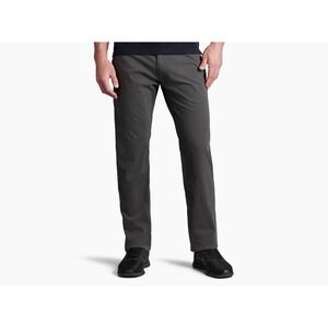 KUHL Pants Mens 42x30 Slax Carbon Gray KLASSIK Fit Stretch Hiking Office Chino